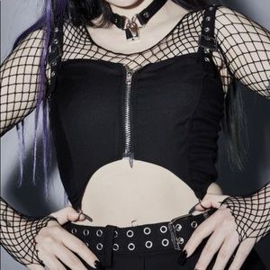 Widow Fright Night Crop Top